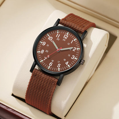 Men Watches Casual Nylon Band Sports Watch Anlog Quartz Military Wristwatches Relogio Masculino Reloj Hombre - BeeTrendyShop.COM