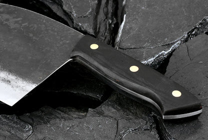 Handmade Forged Cleaver Chef Knife – Full Tang High Hardness Steel Butcher Knife