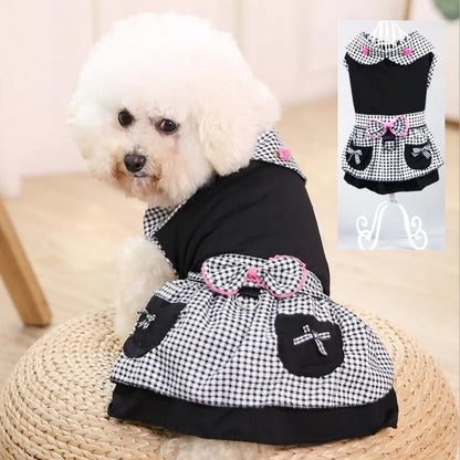 Black Princess Dog Dress for Weddings & Parties - XS to XL - BeeTrendyShop.COM