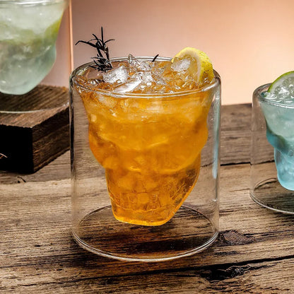 Double Bottom Crystal Cocktail Glass – Multi-Use Bar Drinkware