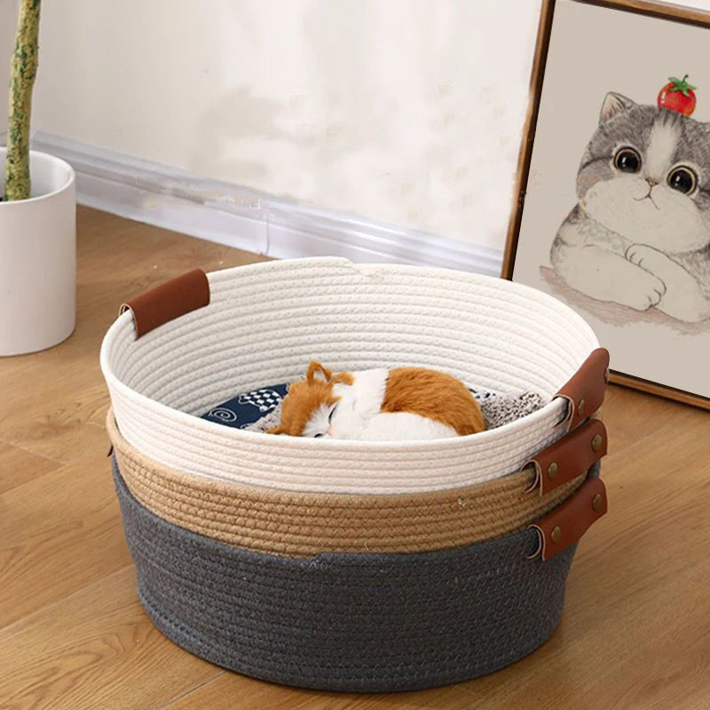 HeMu 4-Season Pet Mat - Removable & Washable Bamboo-Cotton Kennel Pad