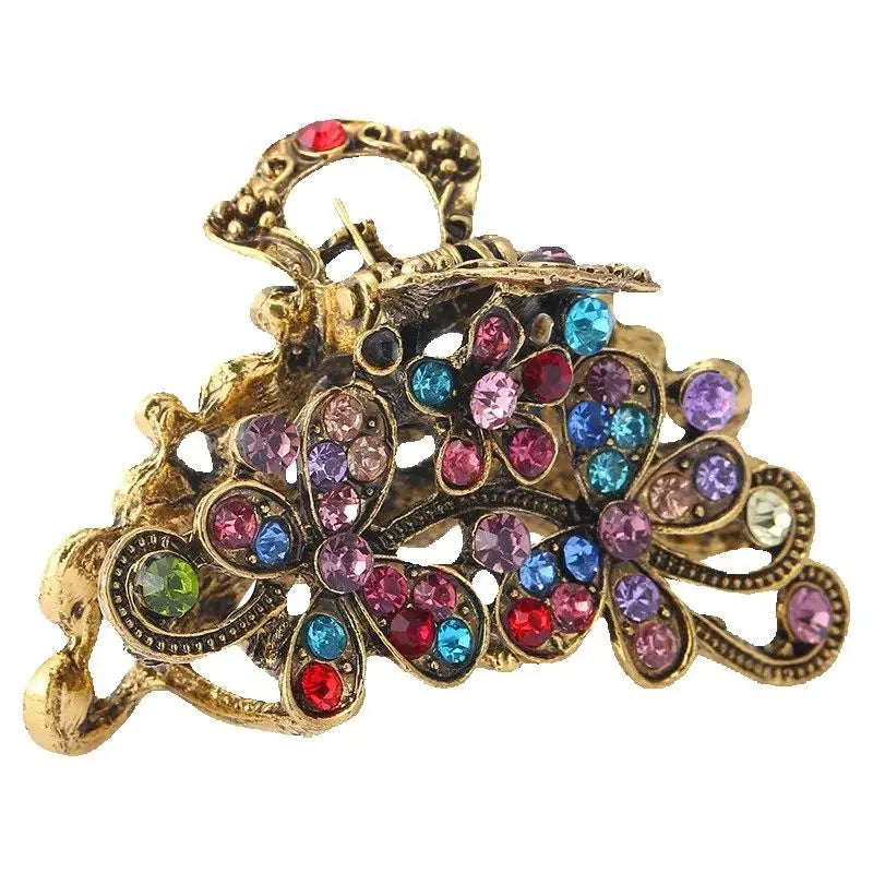 Large Frosted Square Hair Claw Clip – Solid Color Barrette for Women & Girls