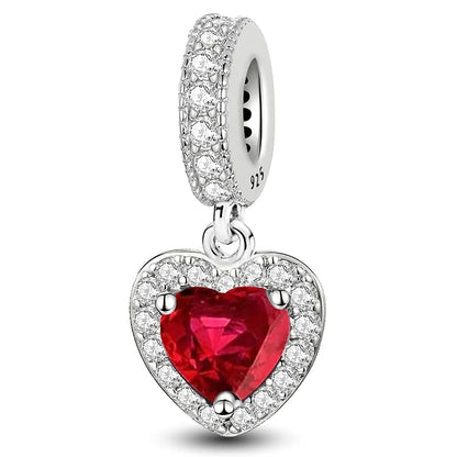 925 Sterling Silver Heart, Flower, Clover & Turtle Charm Bead – DIY Birthday Jewelry