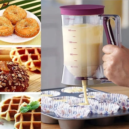 Pancake Batter Dispenser – No-Mess Kitchen Tool for Pancakes, Cupcakes & Waffles