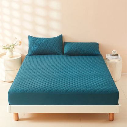 1pc 3D Air Fabric Thick Mattress Cover, 100% Waterproof Mattress Protector, Soft and Breathable Fitted Bed Sheet (No Pillowcase) - BeeTrendyShop.COM