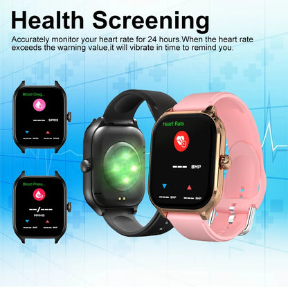 LAXASFIT H9 & H6 Smartwatch – Dial to Answer Calls, Heart Rate, Blood Oxygen, Bluetooth