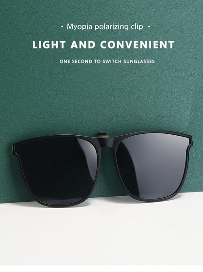 Polarized Clip-On Sunglasses – Night Vision Anti-Glare Driver Goggles for Men