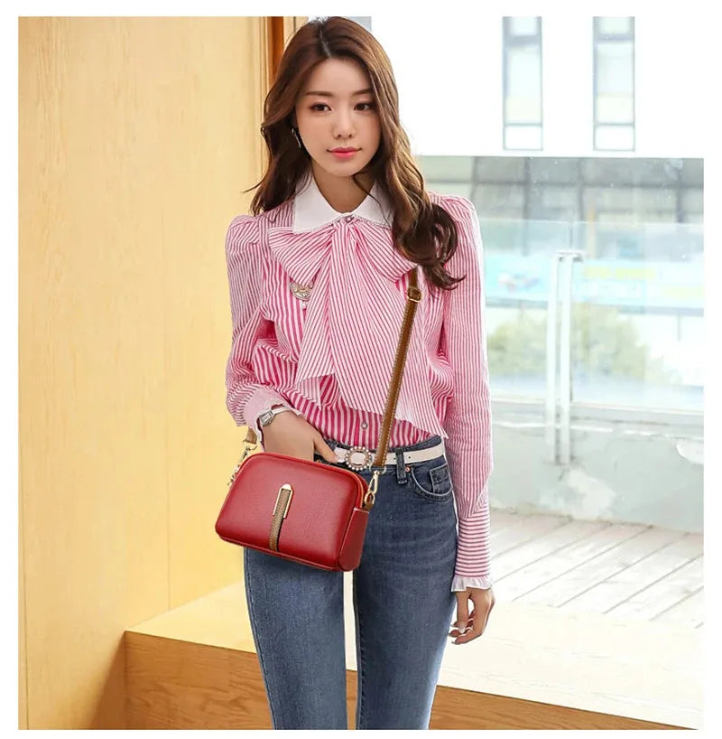 Women's Messenger Bag Women's Shoulder Bag Handbag Designer Cowhide Flap Bag Luxury Crossbody Bag For Women