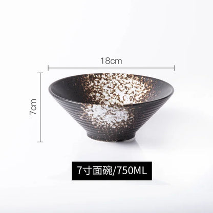 Japanese Ceramic Ramen & Noodle Soup Bowl – Authentic Tableware for Home & Restaurant