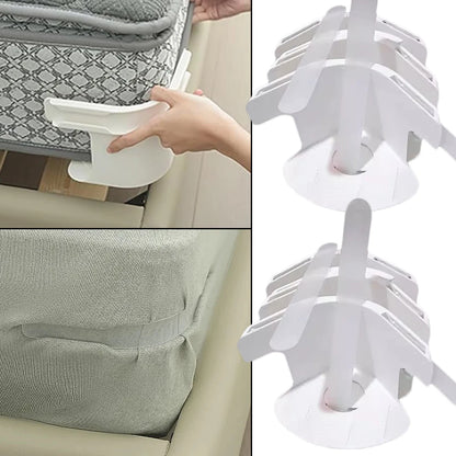 Universal Invisible Bed Sheet Corner Tightener Clips – Heavy-Duty Mattress Strap Sheet Slot Locks