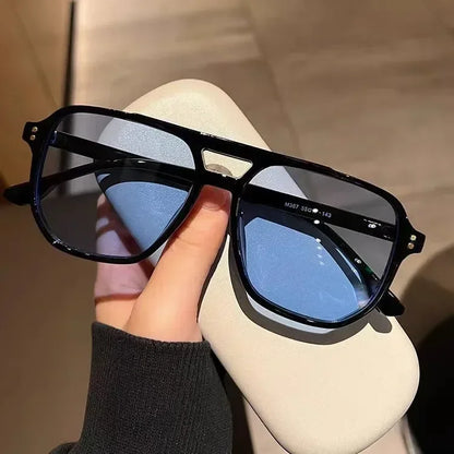 Vintage Oversized Square Sunglasses – UV400 Retro Shades for Men & Women