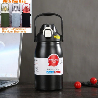 1500ML Stainless Steel Thermo Bottle – Large Capacity Portable Thermal Tumbler
