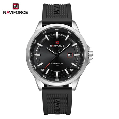 NAVIFORCE Men's Military Sport Watch – 30M Waterproof, Shockproof, Auto Date Display