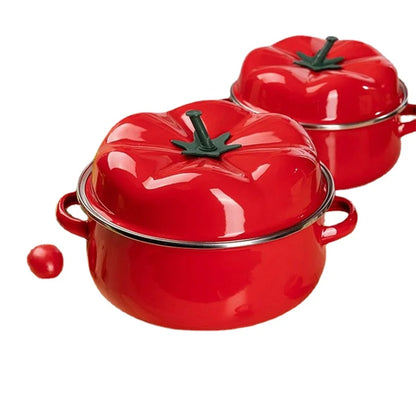 Porcelain Tomato Pot with Heating Function – Soup & Stew Pot 18/20/22 CM