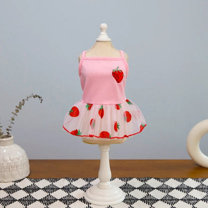 Pet Princess Tulle Dress - Spring/Summer Apparel for Small Dogs & Cats - BeeTrendyShop.COM