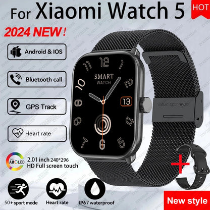 Xiaomi Watch 5 Global Version – HD AMOLED, Heart Rate, GPS, Bluetooth Call, Waterproof Smartwatch
