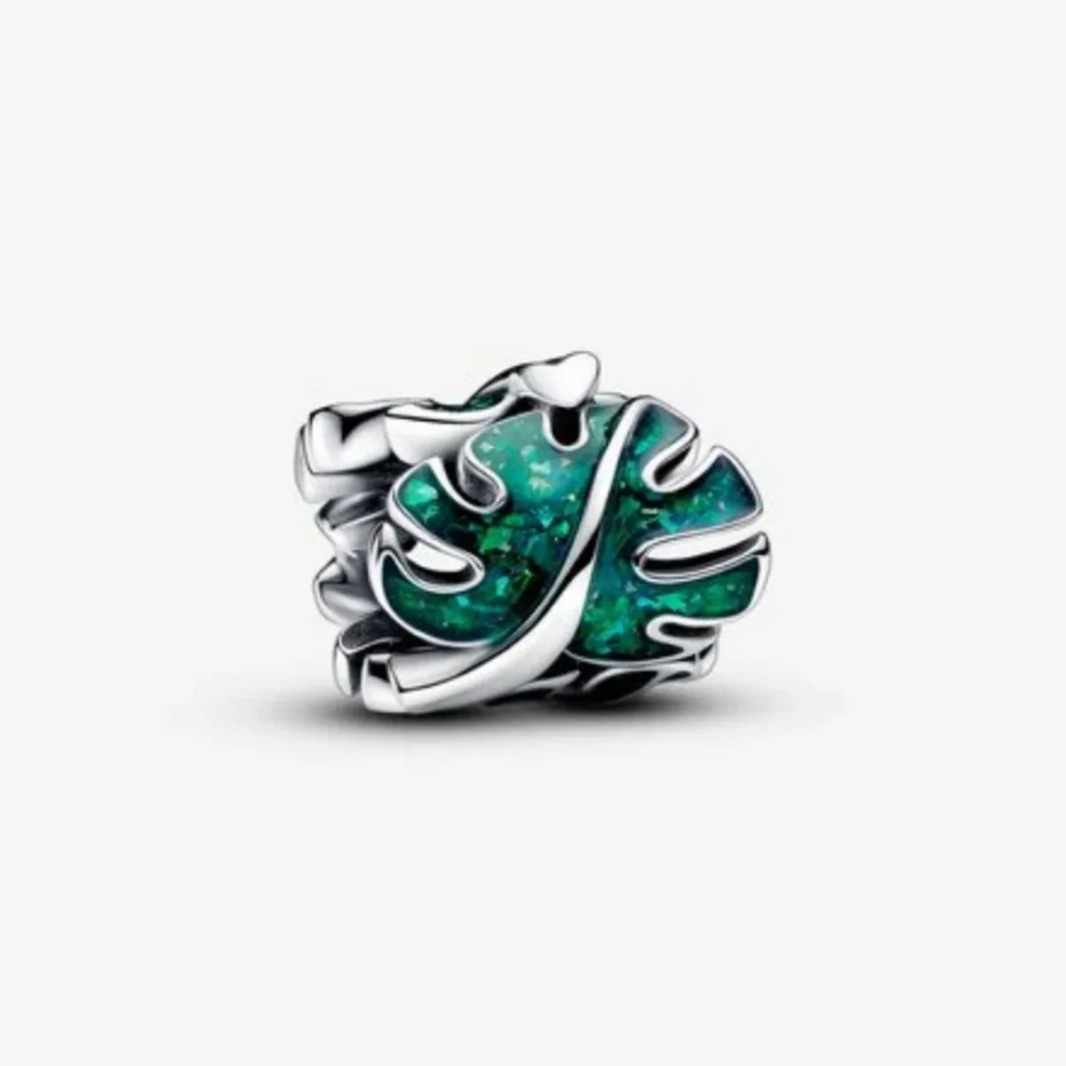 Original 925 Sterling Silver Green Coconut Tree Frog Clover Dangle Charm Beads Charms DIY Bangle Necklace Fine Jewellery Gift