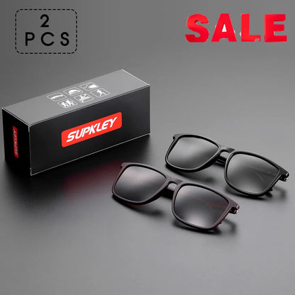 SUPKLEY Sports Sunglasses for Men – Polarized UV400 Square Lightweight Eyewear