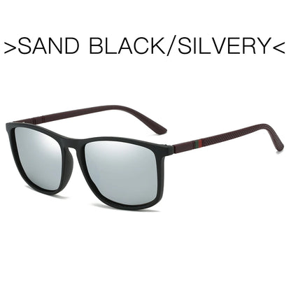 Men's Polarized Sports Sunglasses – UV400 Mirror Square Fishing Eyewear