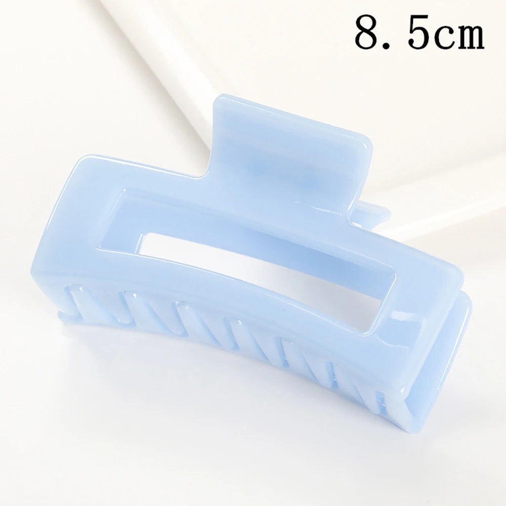 Korean Large Plastic Hair Claw Clip – Fashion Crab Barrette for Women & Girls