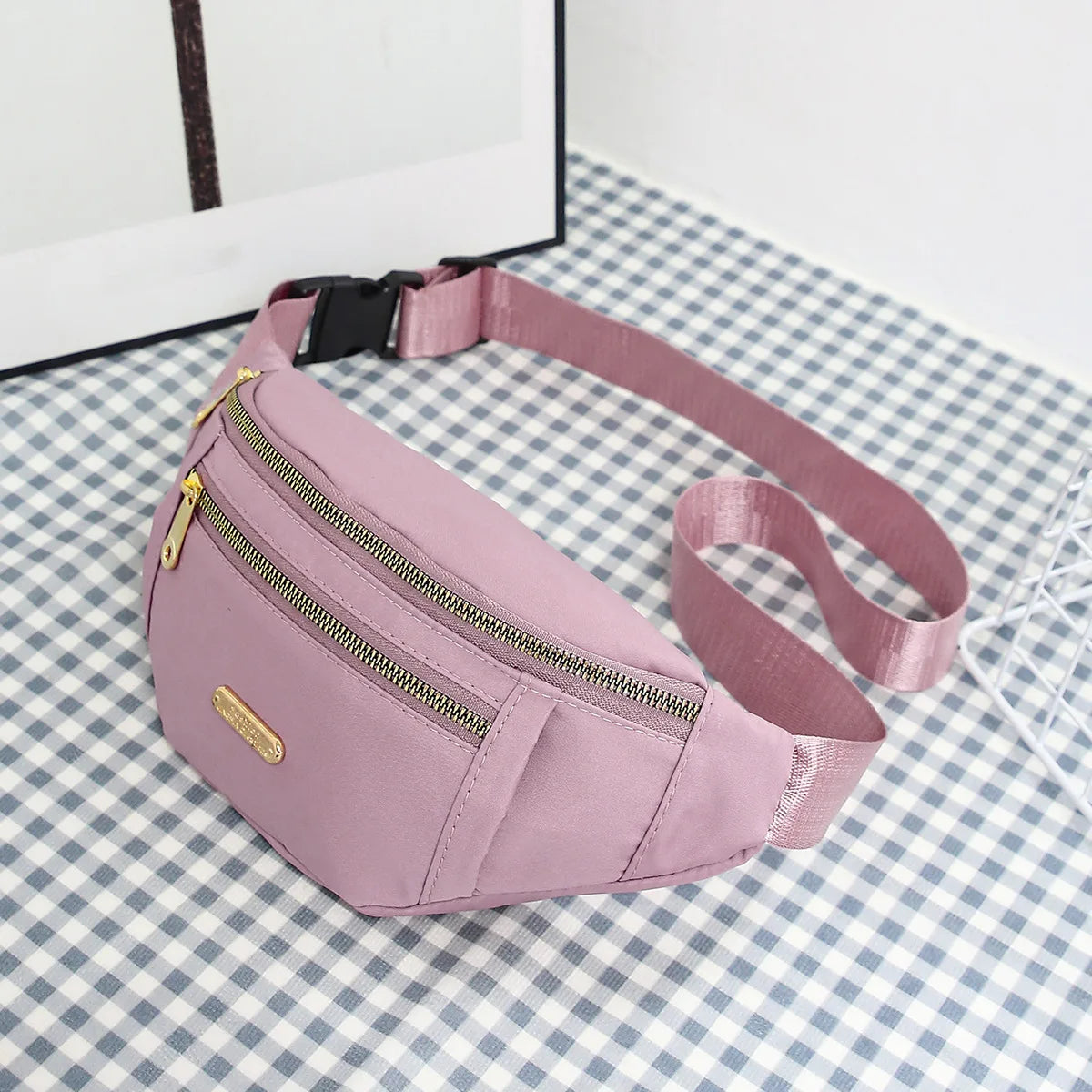 Fanny Packs for Women Men Belt Bag Fashion Waist Packs Lightweight Crossbody Bags Bum Bag for Running Hiking Travel Workout - BeeTrendyShop.COM