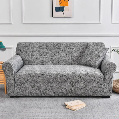 1pc Flower Printed Elastic Sofa Cover Antidirty Spandex Sofa Cover Furniture Protector for Bedroom Office Living Room Home Decor - BeeTrendyShop.COM