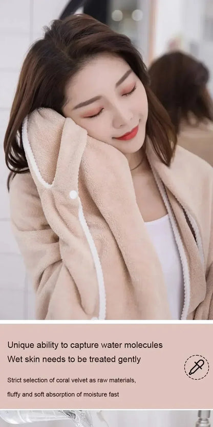 Womens Bath Towels Girls Wearable 140*85Cm Fast Drying Bathing Beach Spa Bathrobes Wash Clothing, Shower Bath And Gym Towel - BeeTrendyShop.COM