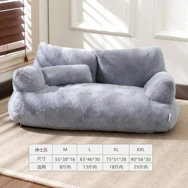 4-Season Removable Pet Sofa Bed - Extra Large Washable Bed for Cats & Dogs