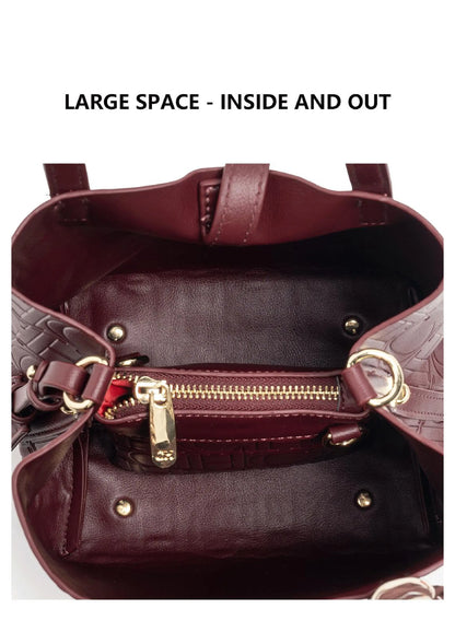 CH Large Capacity Handbag Luxury Brand Temperament Letter Print with Lock Design 2025 Trendy Women's Crossbody Bag - BeeTrendyShop.COM