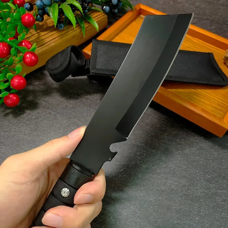 Handmade Forged Butcher Boning Knife Stainless Steel  Knife Meat Cleaver Fruit Cutting Knife Plastic Handle Cooking Tools