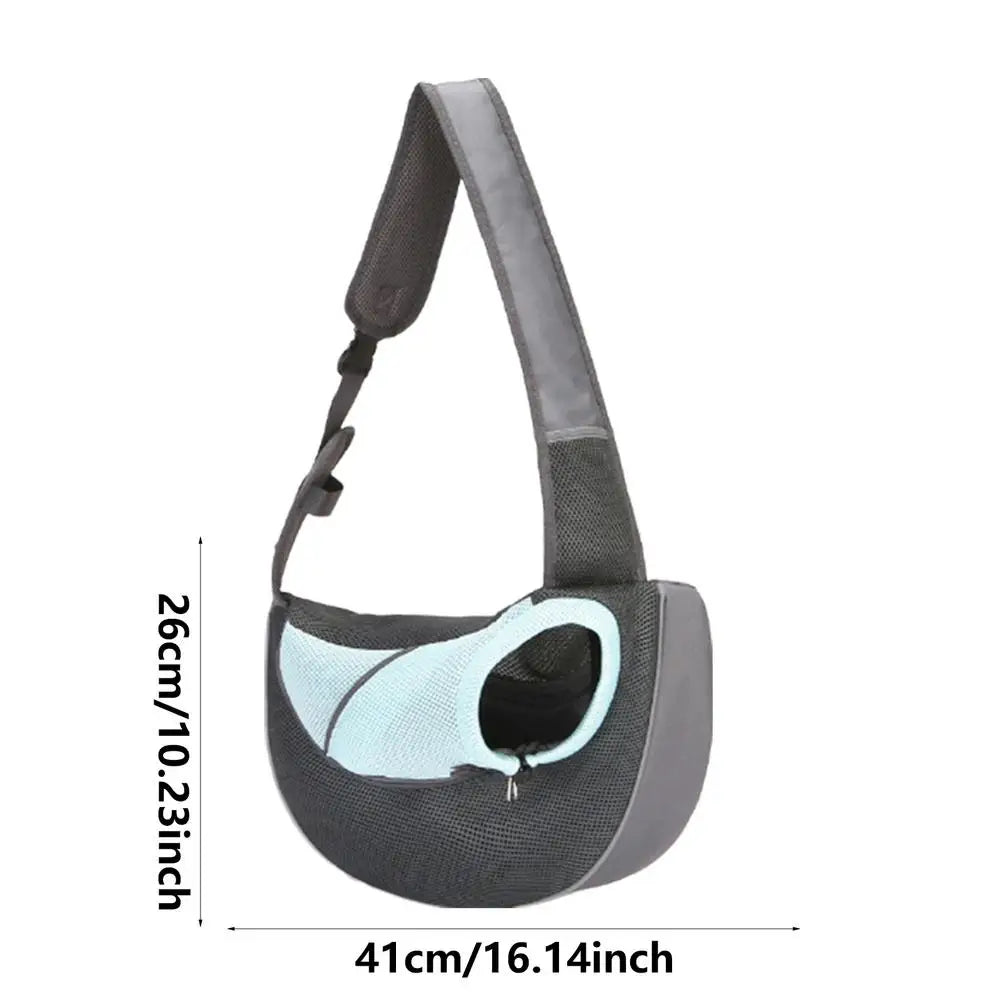 Dog Sling Carrier Pet Carrier Tote Bag Shoulder Bag Adjustable Cat Sling Carrier Washable Soft Breathable Dog Carrying Sling