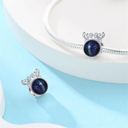 925 Sterling Silver Blue Crab & Red Lobster Charm Bead – Ocean DIY Jewelry