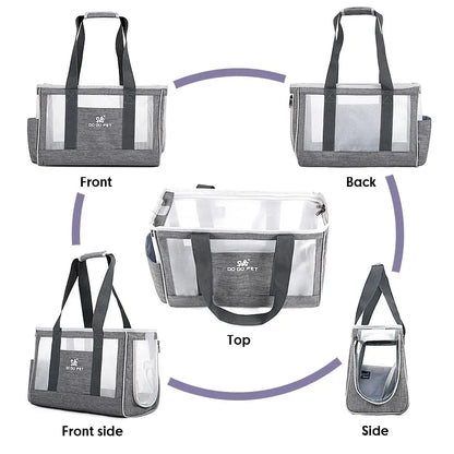 Breathable Pet Carrier Shoulder Bag – Portable Travel Handbag for Cats & Small Dogs