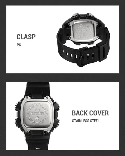 SKMEI 2126 Digital Countdown Sports Watches for Men LED Display Waterproof Stopwatch Mens Wristwatch Alarm Clock montre homme - BeeTrendyShop.COM