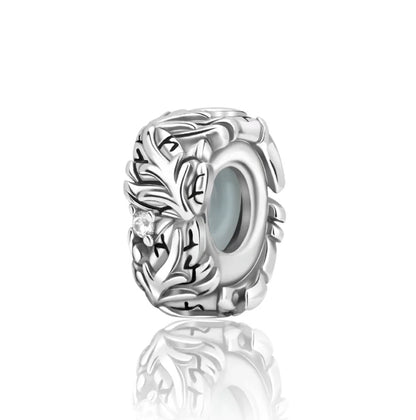 925 Sterling Silver Colorful Butterfly & Cherry Flower Clip Charm Bead – DIY Jewelry