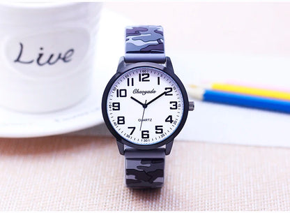 man high school students fashion personality super cool military camouflage watches men's boys big digital dial wrist watches - BeeTrendyShop.COM