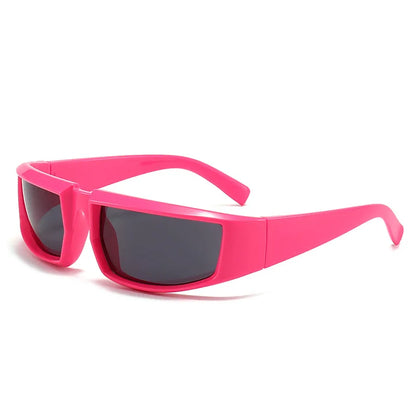 Futuristic Punk Sunglasses – UV400 Concave Shape Cool Style for Men & Women