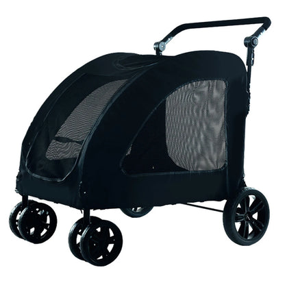 Medium and Large Dog Outing Stroller Pet Stroller Golden Hair Giant Dog Foldable Dog Assistance Car - BeeTrendyShop.COM