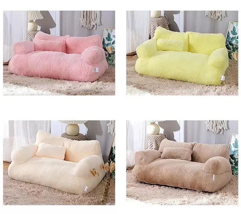 4-Season Removable Pet Sofa Bed - Extra Large Washable Bed for Cats & Dogs