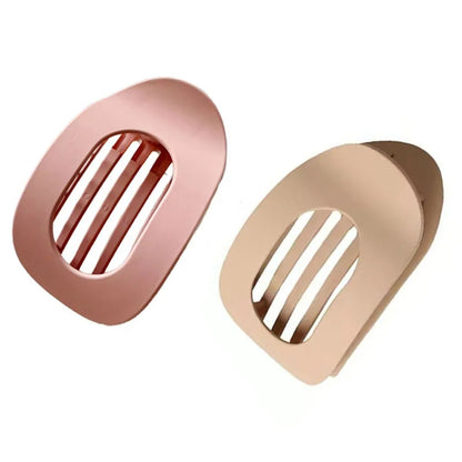 Flat Hair Claw Clip – French Korean Style Leopard Top Clip for Women