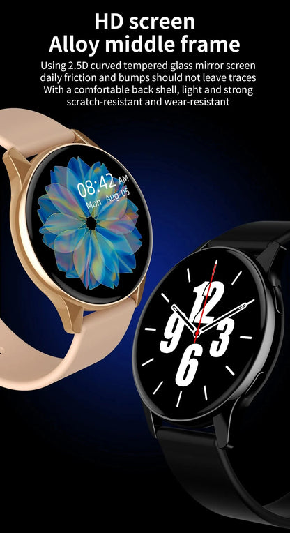 LIGE Smartwatch – Wireless Charging, Bluetooth Calls, Custom Watch Face, Fitness Tracker with Box