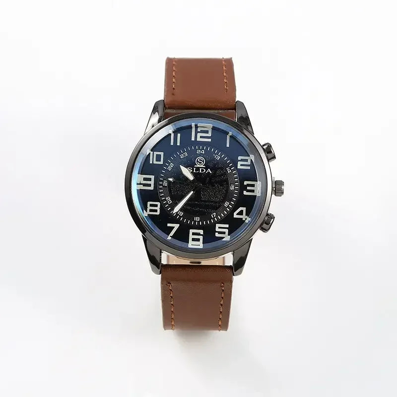 Vintage Men's Watches Sports PU Belt Watch Men's Fashion Trend Digital Student Watch Men's Quartz Watches Relogios Masculino - BeeTrendyShop.COM
