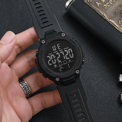 Digital Sports Watch for Men Waterproof Luminous Men's Sport Watches Alarm Clock Military Kids Student Electronic Watches ﻿ - BeeTrendyShop.COM