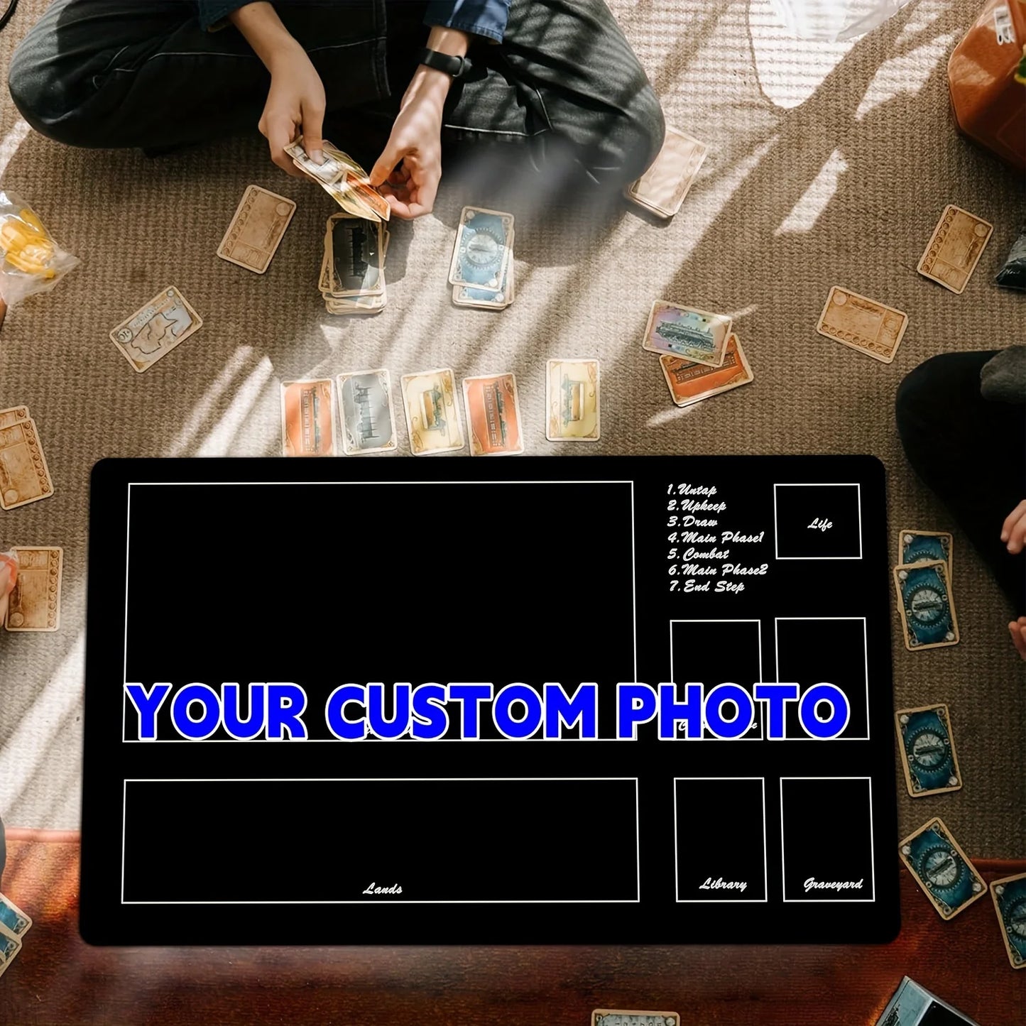 Customizable MTG Playmat – DIY Anime-Themed Rubber Gaming Mat for TCG & CCG Card Games | 35x60cm