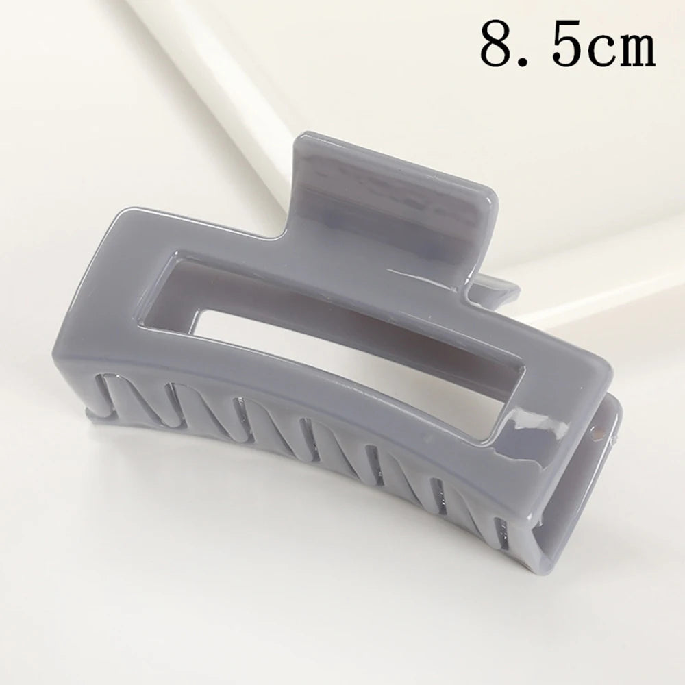 Korean Large Plastic Hair Claw Clip – Fashion Crab Barrette for Women & Girls