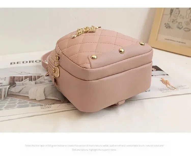 Fashionable Bag Women Backpack Mini Leisure Handbag - BeeTrendyShop.COM