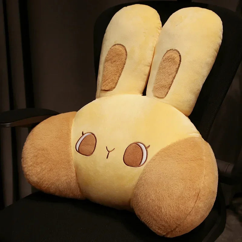 Cute Rabbit Large Backrest Bed Cushion – Soft Plush Sofa Reading & Waist Pillow | 50cm & 60cm