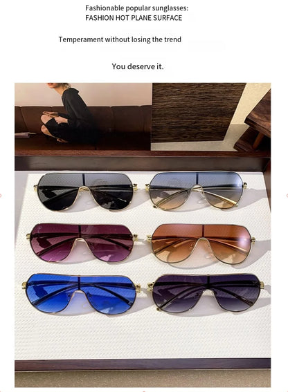 High-End Retro Frameless Sunglasses – Toad Style Metal Frame UV400 Unisex