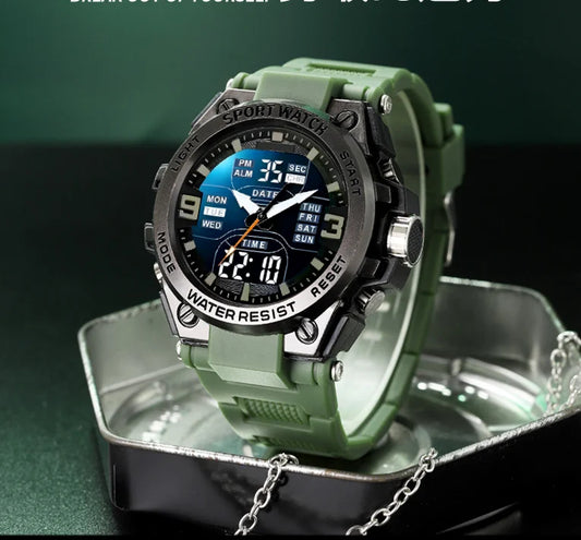 Digital Men Military Watch 50m Waterproof Wristwatch LED Quartz Clock Sport Watch Male Big Watches Men Relogios Masculino