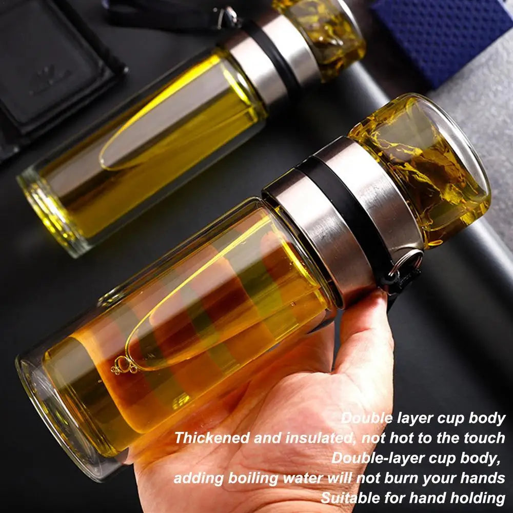 Glass Tea Infuser Bottle,Tea Bottle Travel Mug